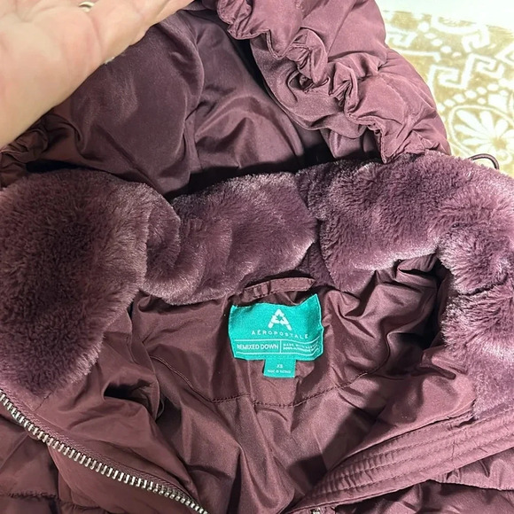 Aeropostale Deep Wine Colored Puffer Jacket - Picture 8 of 10